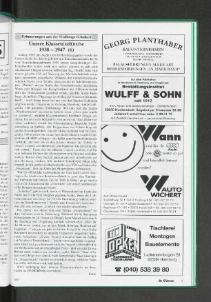 Erinnerungen aus der Siedlungs-Schulzeit