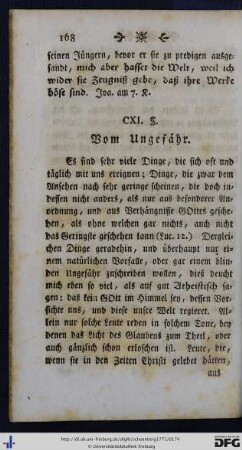 CXI - CXVIII.