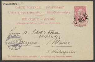 Brief an B. Schott's Söhne : 02.09.1902