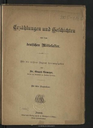 Erzählungen und Geschichten aus dem deutschen Mittelalter