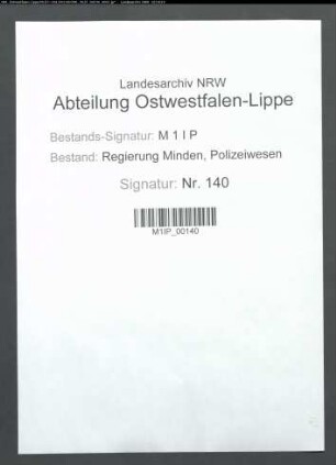 Sammlung der im Regierungsbezirk erlassenen Polizeiverordnungen