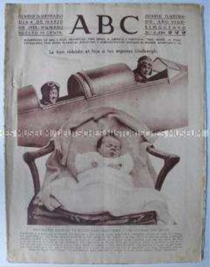 Illustrierte spanische Tageszeitung "ABC", Titelstory: Entführung des Lindbergh-Babys