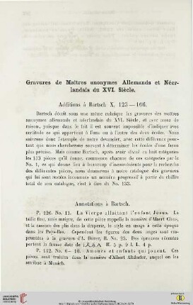 Gravures de Maîtres anonymes Allemands et Néerlandais du XVI. Siècle