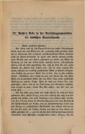Ueber Kirchenverfassung : Rede, gehalten in der badischen Generalsynode