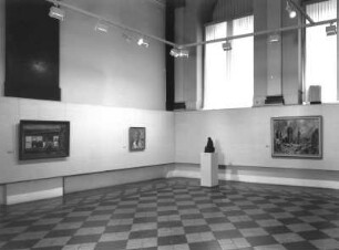 Dresden. Ausstellung "Aus den Depots der Neuen Meister", Albertinum, 5.8.-5.10.1997. Mosaiksaal (T. Rosenhauer, E. Schulze-Knabe, W. Rudolph)