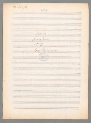 Carmina sacra (2. Heft) WoO 7 - BSB Mus.ms. 4672 a-2,10 : Nr. 10 Eripe me