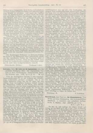 458-460 [Rezension] Hoensbroech, Graf Paul von, Der Ultramontanismus
