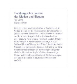 Hamburgisches Journal der Moden und Eleganz