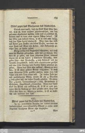 196. Mittel gegen das Blutharnen des Rindviehes.