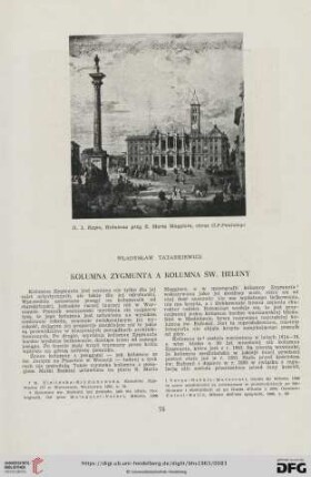 Kolumna Zygmunta a kolumna św. Heleny