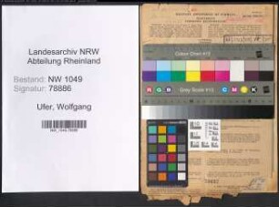 Entnazifizierung Wolfgang Ufer , geb. 22.11.1906 (Ingenieur)