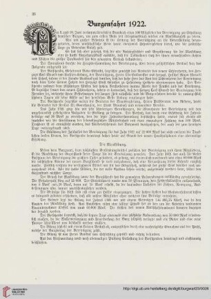 Burgenfahrt 1922