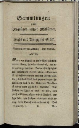 Sechs und Vierzigstes Stück.