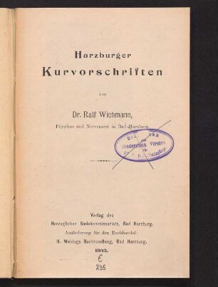 Harzburger Kurvorschriften