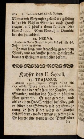 206-210, Kayser des II. Seculi