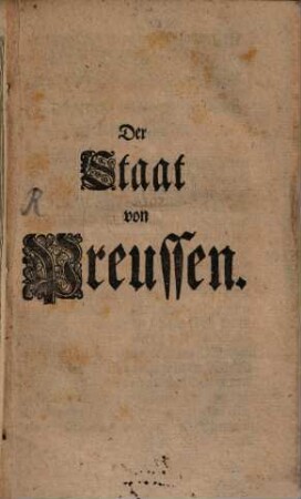 Der Staat von Preußen