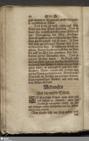 Gedancken über die vierdte Schale