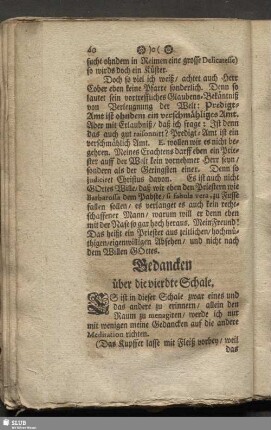 Gedancken über die vierdte Schale