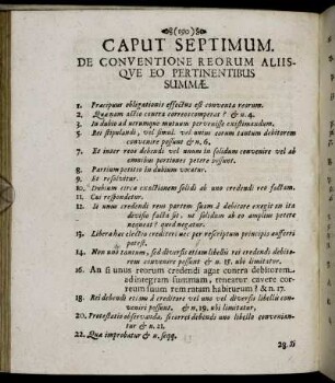 Caput Septimum. De Conventione Reorum Aliisque Eo Pertinentibus.
