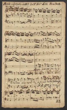 Aurae lenes quae prata fovetis; Contra-A, strings, bc; C-Dur