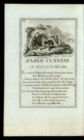 Fable CLXXXIII. Le Chat Et Le Renard.