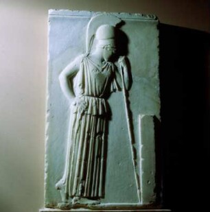 Athen. Akropolis-Museum. Athena mit Helm und Lanze, 460/450 v. Chr