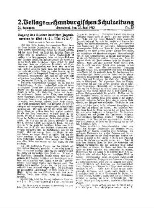 Tagung des Bundes deutscher Jugendvereine in Kiel 18.-21. Mai 1913 : 2. Beilage Nr. 25