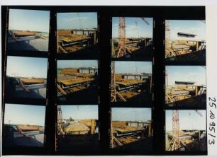 Kanalbrücke über die Weser - Unterbauten - Mittellandkanal, Minden, 1995
