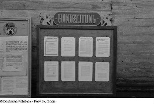 Wandzeitung der Wertpapierdruckerei Leipzig