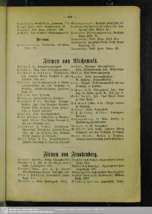 Firmen von Altchemnitz