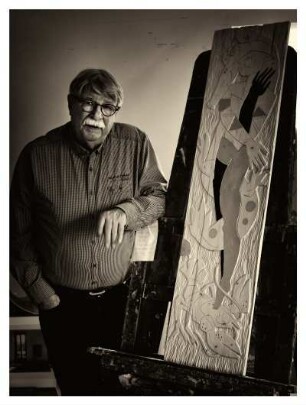 MICHAEL HOFMANN IN SEINEM ATELIER