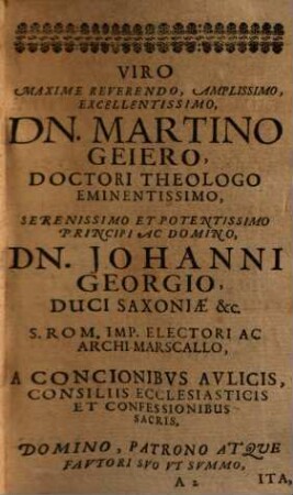 Memoriae Theologorum Nostri Seculi Clarissimorum Renovatae Decas ..., Decas 1/6