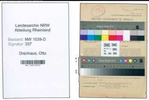 Entnazifizierung Otto Drenhaus , geb. 21.06.1910 (Lehrer)