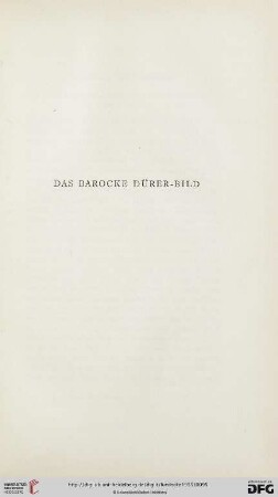 Das barocke Dürer-Bild