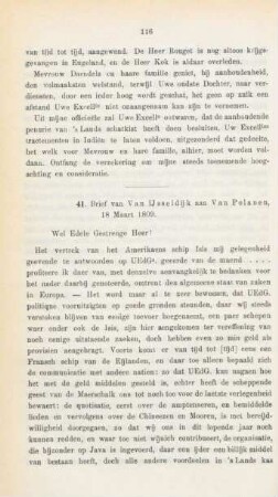 41. Brief van Van Ijsseldijk aan Van Polanen, 18 Maart 1809