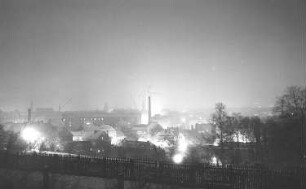 Görlitz. Blick auf die Stadt von der Krematoriumsmauer