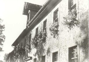 Mittelmühle, Detail der Fassade. Detmold. Ameide