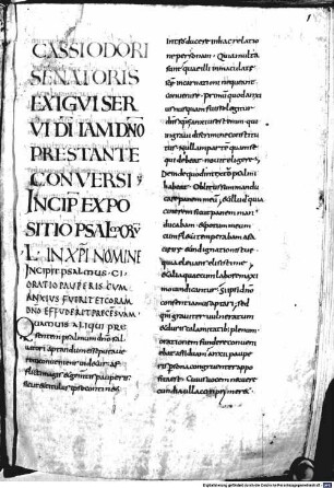 Expositio Psalmorum III (CI - CL) - BSB Clm 14078