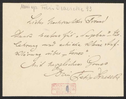 Brief an Hans Bronsart von Schellendorf : 10.10.1903