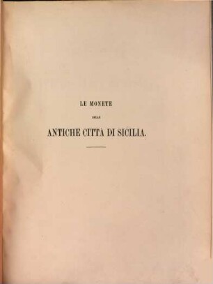 Le monete delle antiche città di Sicilia