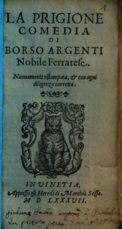 La Prigione : Comedia