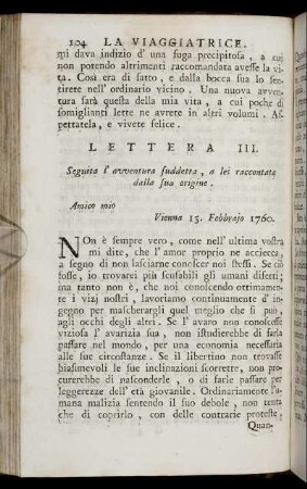Lettera III.