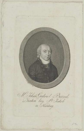 Bildnis des Johann Gabriel Bezzel