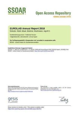 EUROLAB Annual Report 2018