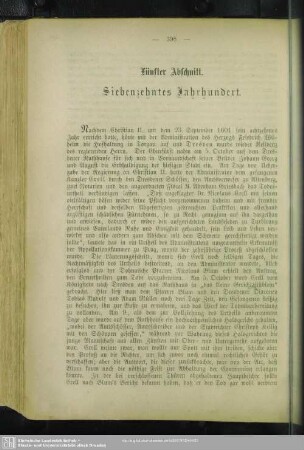 Fünfter Abschnitt. Siebenzehntes Jahrhundert