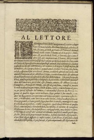 Al Lettore.