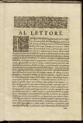 Al Lettore.