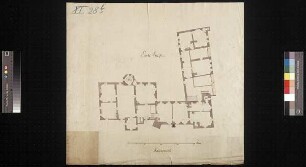 Grundriss des ersten Obergeschosses von Schloss Kalkreuth