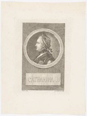 Bildnis der Catharina II. von Russland