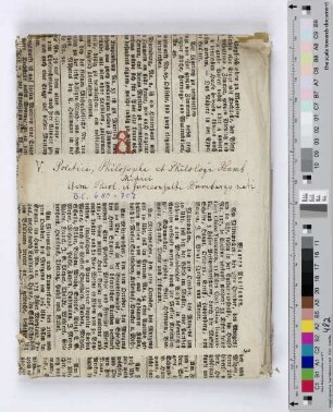 8. Politici, philosophi et philologi Hamb. Medici item Theol. et Jureconsulti Hamburgo (Blatt 680-707)